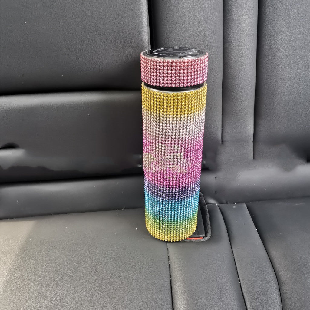 Termos Glamour cu Cristale și Ecran Tactil