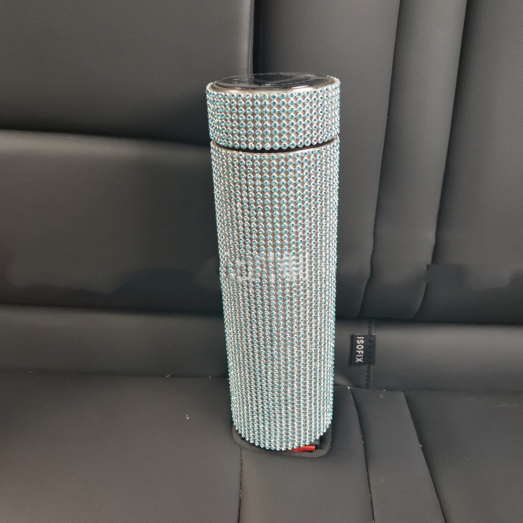 Termos Glamour cu Cristale și Ecran Tactil