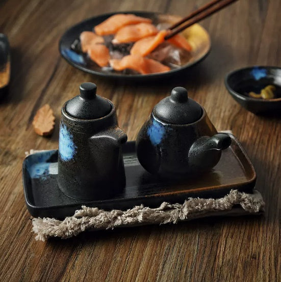 Set Japonez Premium din Ceramică – 5 Piese pentru Condimente